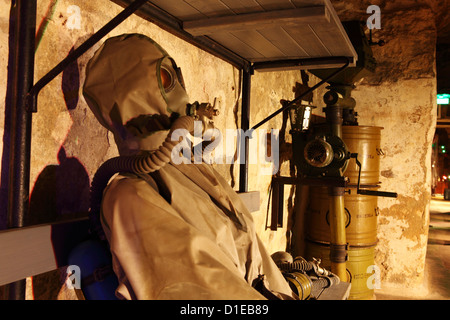 Kalter Krieg-Ära Display in der Bastion Passagen, u-Bahn- und einmal Teil der Verteidigung von Tallinn, Estland, Europa Stockfoto