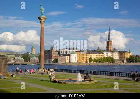 Skyline der Stadt vom Rathaus, Stockholm, Schweden, Skandinavien, Europa Stockfoto