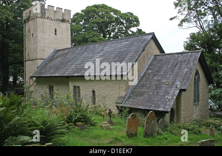 Kirche in Oxwich Bay, Wales Stockfoto