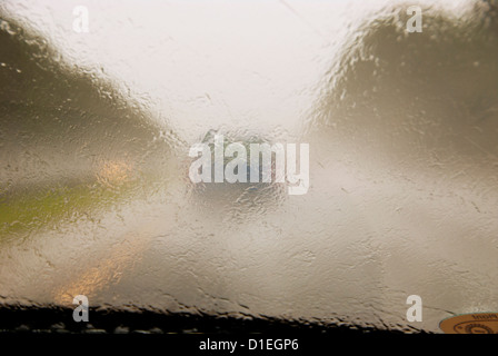 Fahrt durch ein tropischer Sturm, Florida, USA Stockfoto