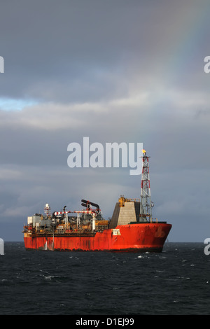 FPSO in Nordsee Stockfoto