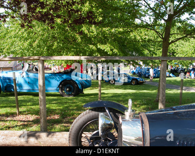 Vintage Bugatti Rennwagen in Prescott, Gloucestershire, England, UK. Stockfoto