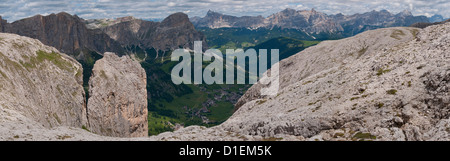 Bergwelt in der Sellagruppe, Dolomiten, Südtirol, Süditalien Stockfoto