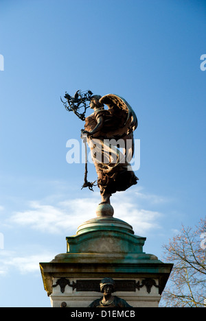 Denkmal für diejenigen getötet im Burenkrieg, Cathays Park, Cardiff, Wales. Stockfoto