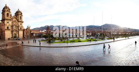 La Compania de Jesus, Plaza de Armas, Cusco, Peru, Südamerika, Amerika Stockfoto