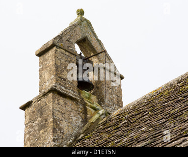 Pfarrkirche St. Oswald in verlassenen Weiler Widford in Oxfordshire in Windrush Tal Stockfoto
