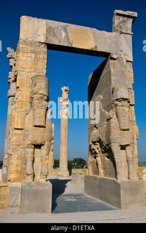 Vorderansicht des Gate of All Nations. Persepolis. Iran Stockfoto