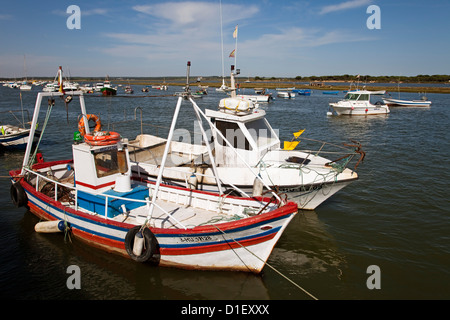 Terron Fischereihafen Lepe Huelva Andalusien Spanien Stockfoto