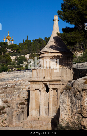 Säule des Absalom im Kidrontal, Jerusalem, Israel Stockfoto