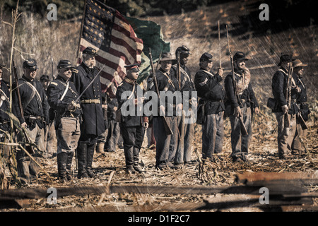 American Civil War Reenactment. Stockfoto