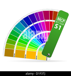 Guide Farbpalette, isoliert auf weißem Hintergrund, Vektor-illustration Stockfoto