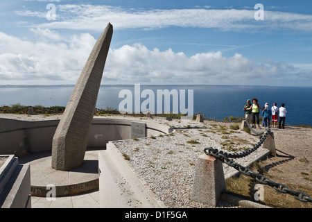 Memorial de L'Aéronautique Navale, Cap De La Chèvre, Finistère, Bretagne, Frankreich Stockfoto