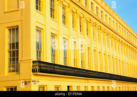 Braunschweig-Terrasse im Hove am Meer von Brighton und Hove, East Sussex, UK Stockfoto