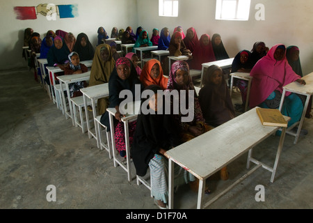 Waisenmädchen in einer Schule in Mogadischu Somalia Stockfoto