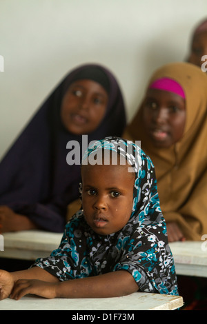 Waisenmädchen in einer Schule in Mogadischu Somalia Stockfoto