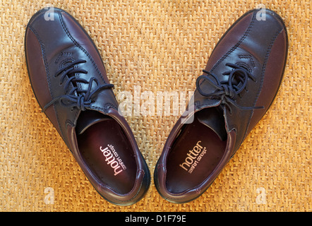 Heißer Komfort-Konzept-Schuh-detail Stockfoto