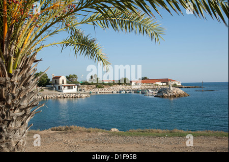 Strand am Ormideia in der Nähe der Sovereign Base Area Larnaka Zypern Stockfoto