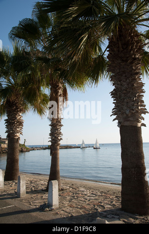 Strand am Ormideia in der Nähe der Sovereign Base Area Larnaka Zypern Stockfoto