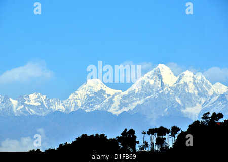 Himalaya Bereich Ansicht von Nagarkot Nepal Stockfoto