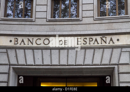 Spanien-Bank Banco de España Stockfoto
