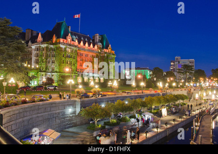 Sommer Abend Victoria Harbour auf Vancouver Island BC Stockfoto