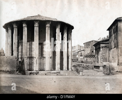 Tempel der Vesta in Rom, ca. 1880, von A. Olivieri Stockfoto