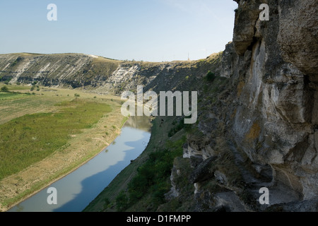 Blick von der alten Rupester Kloster in Orhei Vechi, Moldawien. Stockfoto