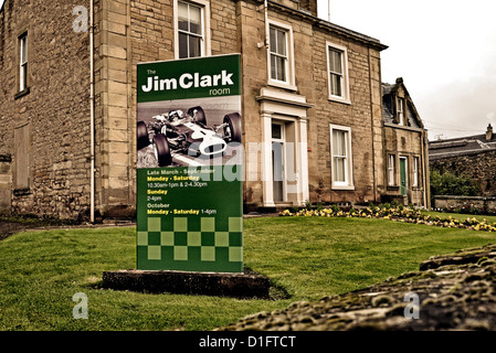Jim Clark-Zimmer-Museum in Duns Berwickshire Scotland UK Stockfoto
