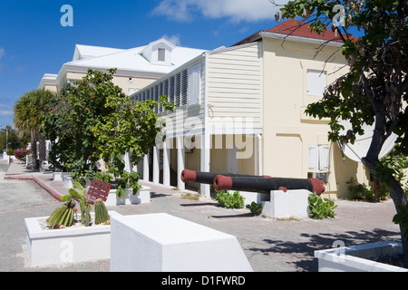 Historisches Viertel von Cockburn Town, Grand Turk Island, Turks And Caicos Islands, West Indies, Karibik, Mittelamerika Stockfoto