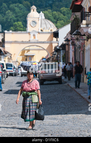 Innenstadt, Antigua, UNESCO World Heritage Site, Guatemala, Mittelamerika Stockfoto