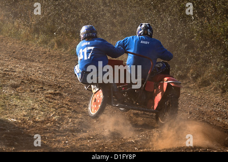 Seitenwagen Motocross beim Goodwood Revival Stockfoto