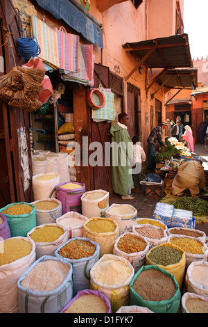 Shop, Marrakesch, Marokko, Nordafrika, Afrika Stockfoto