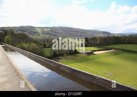 Pontcysyllte Aquädukt, Llangollen, Dee Valley, Denbighshire, Nord Wales, Wales, Vereinigtes Königreich, Europa Stockfoto