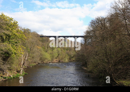 Pontcysyllte Aquädukt, Llangollen, Dee Valley, Denbighshire, Nord Wales, Wales, Vereinigtes Königreich, Europa Stockfoto