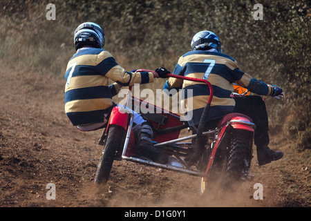 Seitenwagen Motocross beim Goodwood Revival Stockfoto