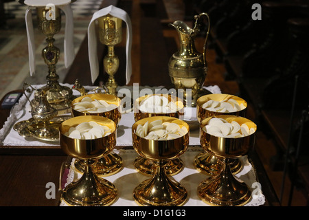 Eucharistiefeier, die Kathedrale Notre Dame, Paris, Frankreich Stockfoto