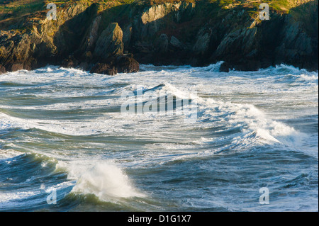 Creek Bull Bay Amlwch Anglesey North Wales Großbritannien. Stockfoto