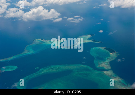 Antenne des Russell-Inseln, Salomonen, Pazifik Stockfoto