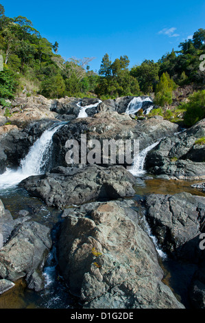 Wasserfälle von Ciu an der Ostküste von Grande Terre, Neukaledonien, Melanesien, Südsee, Pazifik Stockfoto