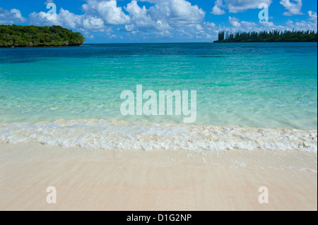 White Sand Beach, Bay de Kanumera, Ile des Pins, Neukaledonien, Melanesien, Südsee, Pazifik Stockfoto