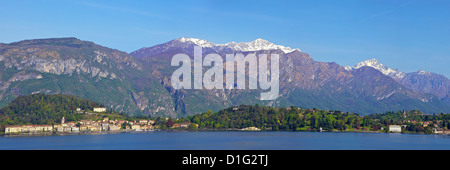 Panorama von Bellagio, Comer See im Frühling Sonnenschein, Lombardei, italienische Seen, Italien, Europa Stockfoto