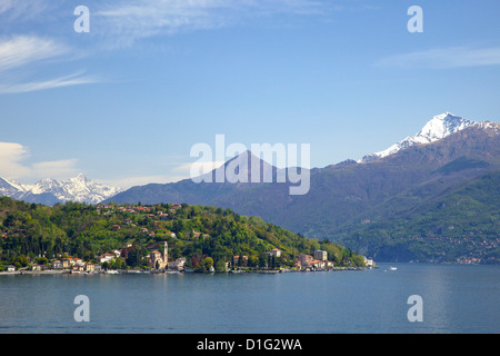 Tremezzo und Cadenabbia in Frühlingssonne, Comer See, Lombardei, italienische Seen, Italien, Europa Stockfoto