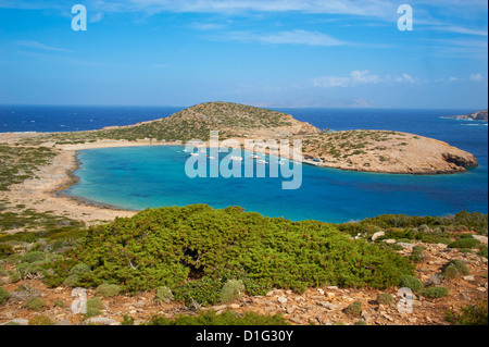 Kalotaritissa Strand, Amorgos, Cyclades, Aegean, griechische Inseln, Griechenland, Europa Stockfoto