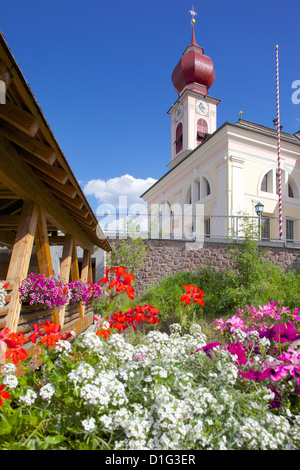 Große Kirche, St. Ulrich, Gardena Valley, Provinz Bozen, Trentino-Alto Adige/South Tyrol, Dolomiten, Italien, Europa Stockfoto