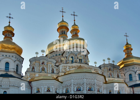 Uspenskij-Kathedrale in Pechersk Lavra Kloster in Kiew, Ukraine. UNESCO-Welterbe. Stockfoto