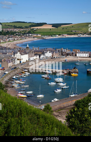 Stonehaven Hafen und die Bucht von Blick auf den Hafen, Stonehaven, Aberdeenshire, Schottland, Vereinigtes Königreich, Europa Stockfoto