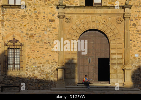 Caceres, Inful Palast, Bischofspalast, UNESCO Weltkulturerbe, Extremadura, Spanien Stockfoto