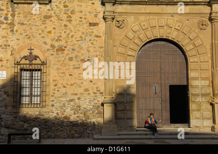 Caceres, Inful Palast, Bischofspalast, UNESCO Weltkulturerbe, Extremadura, Spanien Stockfoto