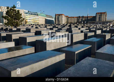 Denkmal Fur Die Ermordeten Juden Europas (Denkmal für die ermordeten Juden Europas) (Holocaust-Mahnmal), Berlin, Deutschland, Europa Stockfoto