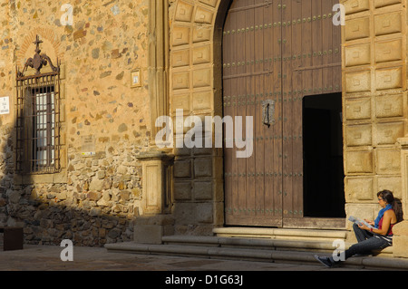 Caceres, Inful Palast, Bischofspalast, UNESCO Weltkulturerbe, Extremadura, Spanien Stockfoto